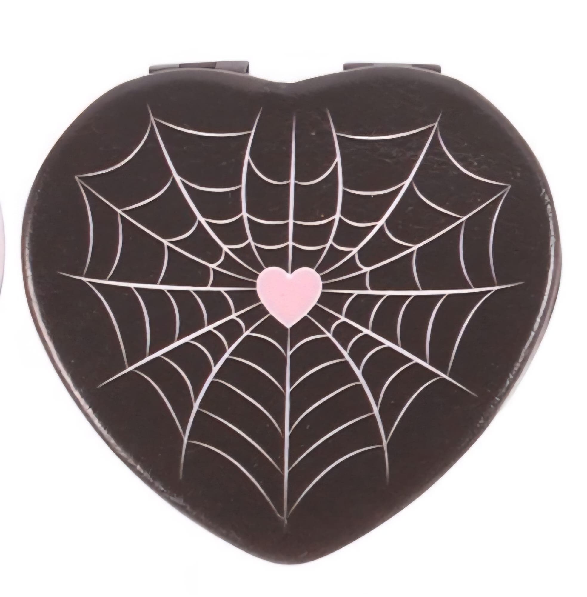 Black Spiderweb Compact Mirror