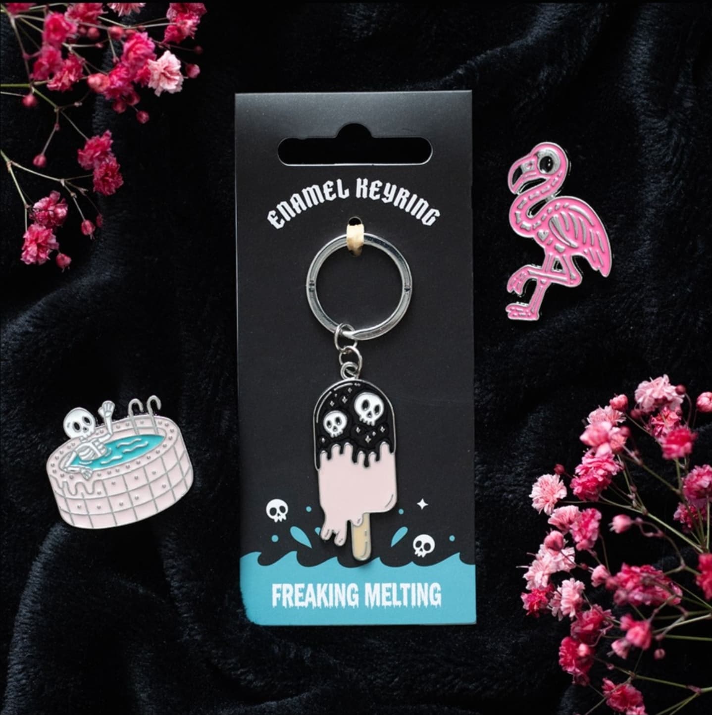 Freaking Melting Ice Cream Key Ring