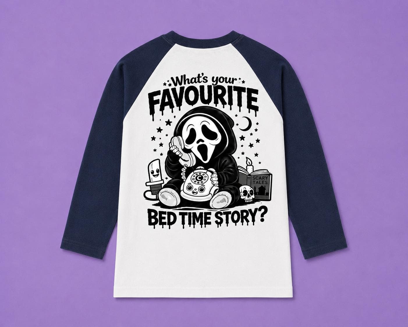 Bedtime Story T-Shirt blue basball T-shirt kids