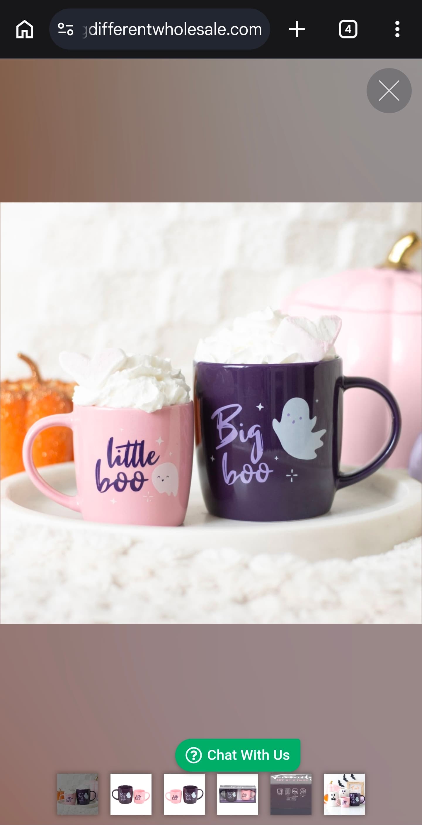 Big Boo Little Boo Family Mug Set